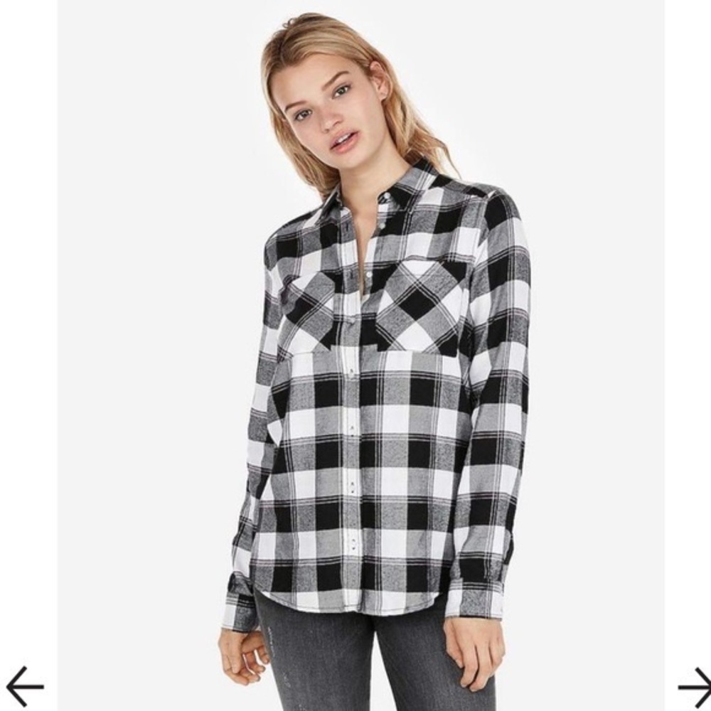 Express Flannel Button Down - image 1